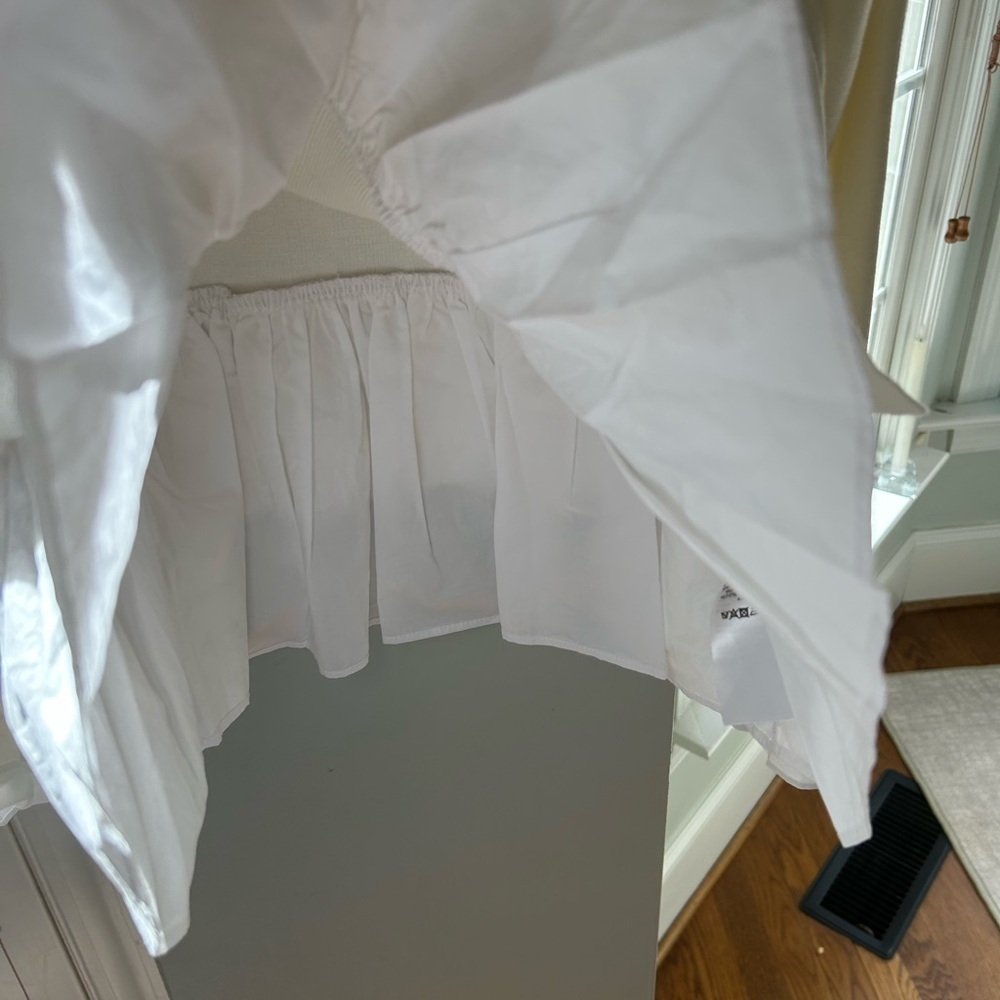 Anthropologie NWT Cream Crew Neck Sweater White Shirt Attached Women’s Small - Picture 4 of 10